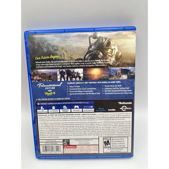 Fallout 76 - Tricentennial Edition (Sony PlayStation 4 PS4) Tested! - Picture 2 of 7